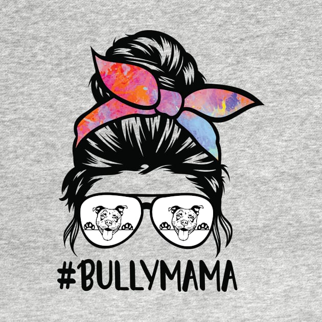 American bully mom messy bun by spantshirt